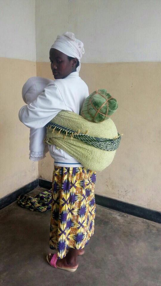 This WOMAN was caught red handed transporting BHANG worth millions disguised as a baby on her back(PHOTOs)