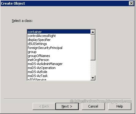 How to Create user Container in AD LDS How to Create user Container in AD LDS