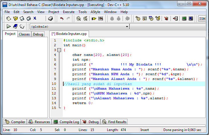 Membuat Program Menggunakan DEV C++ #1  Firman AtomB