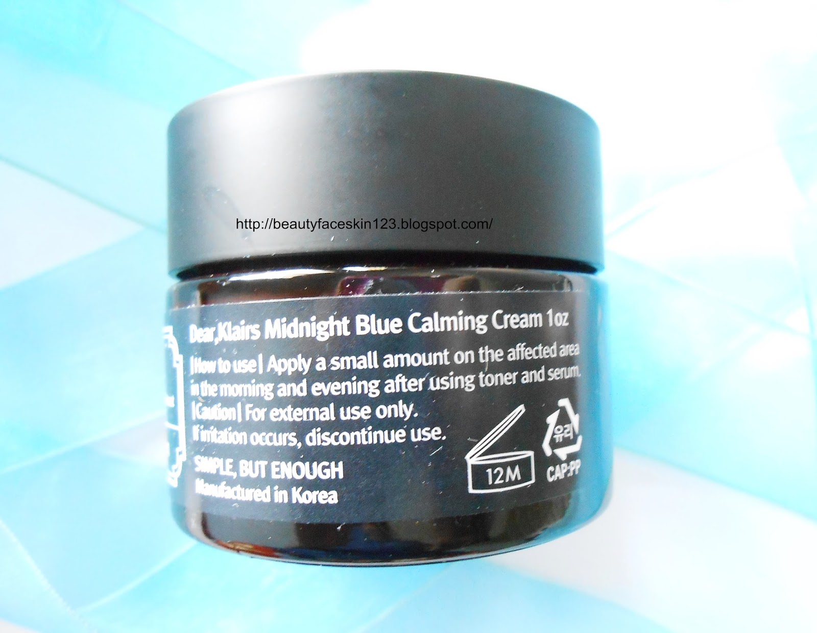 GREAT SKINandLIFE: REVIEW ON KLAIRS MIDNIGHT BLUE CALMING CREAM