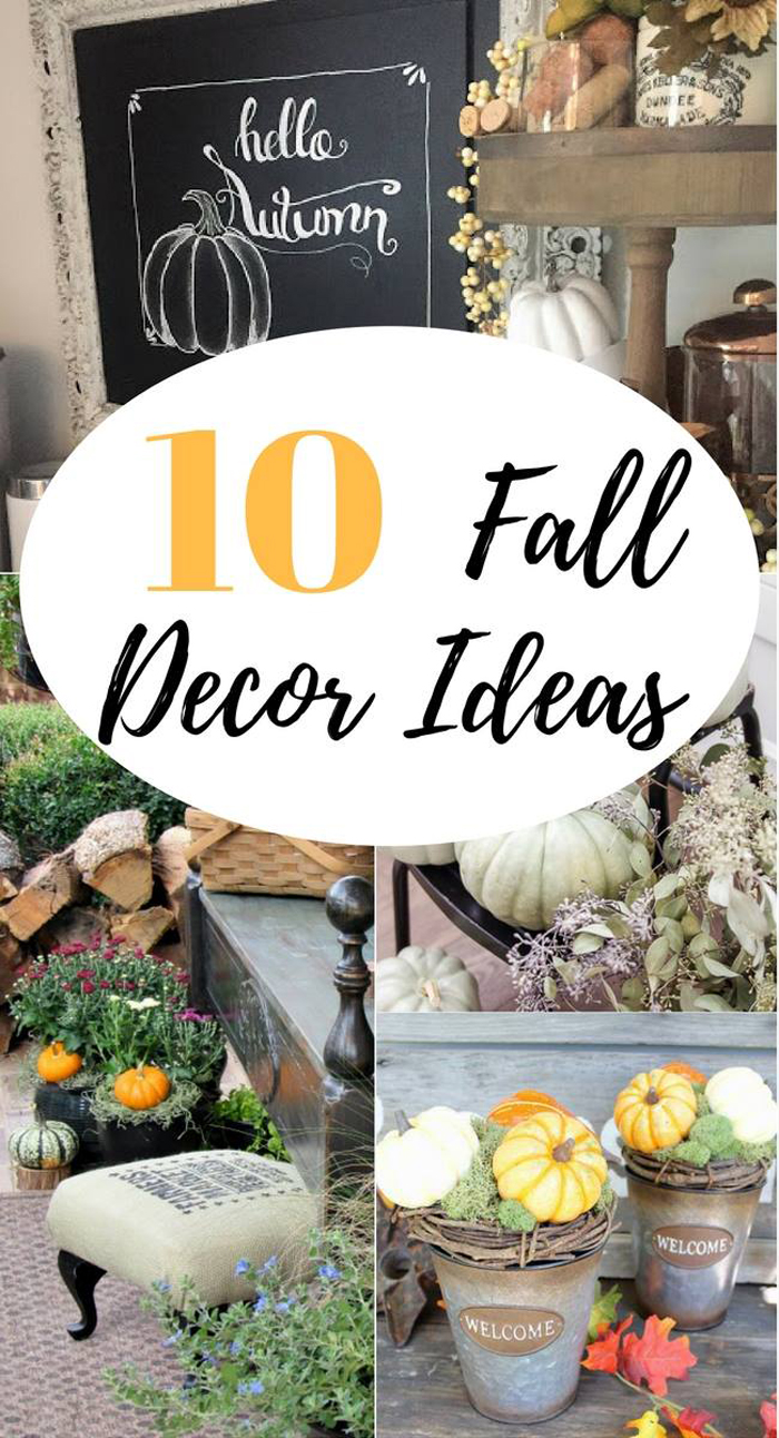 Fall Decor Ideas at Inspiration Monday | i should be mopping the floor