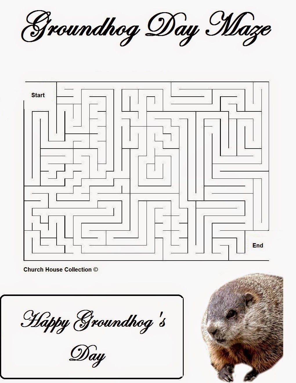 Groundhog Day Activities For Preschool Goundhog Day Mazes Groundhog Day Activities For Preschool Goundhog Day Mazes