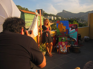 Mariana Bonifatti em seu atelier em Santa teresa - RJ