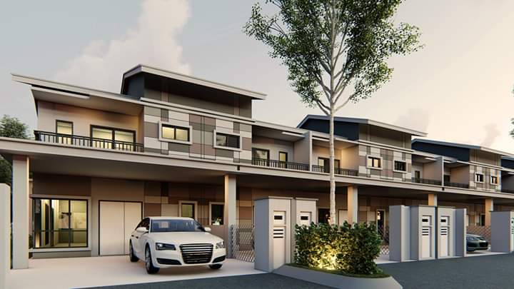 Rumah Teres 2 Tingkat, Jalan Bangau, Telok Panglima Garang 14% Rebate