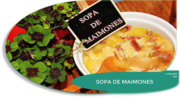 LA MEJOR SOPA DE MAIMONES {PAN-AJO-CALDO-DE-AVE-JAMÓN}