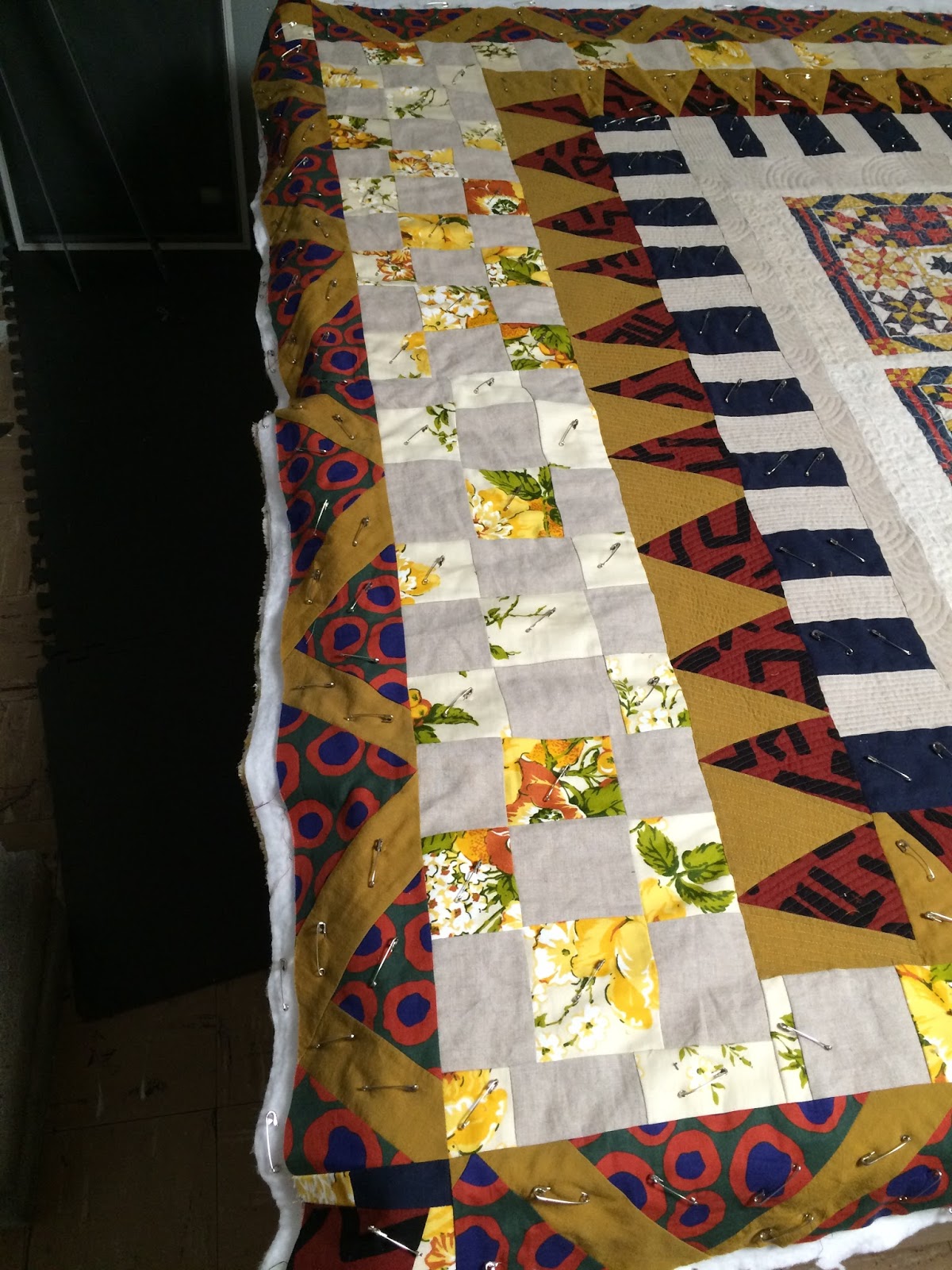 patty "The quilt lady" Good progress on the tea towel quilt