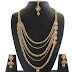 One gram gold Multistrand necklace