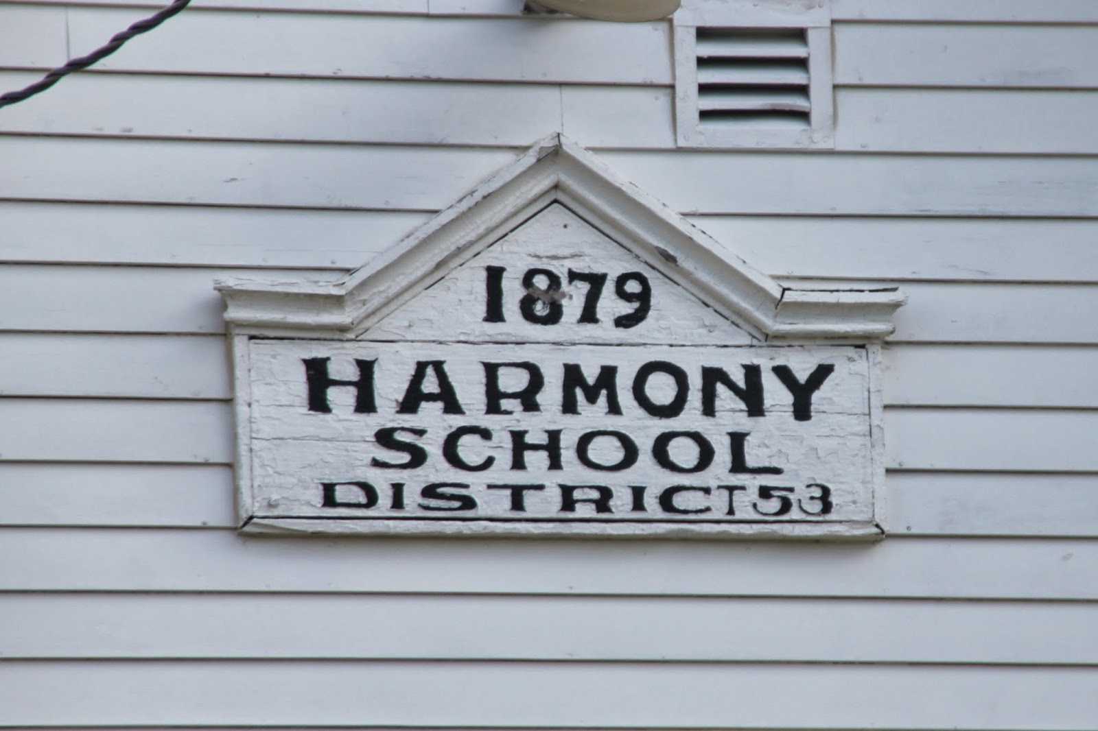 Old One Room Schools Harmony School, District 53