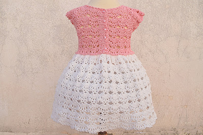 1 - Crochet Imagen Falda a crochet y ganchillo canesú rosa por Majovel Crochet