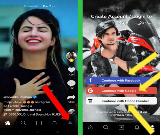 Moj App पर वीडियो कैसे बनाएं-How to upload video on Moj app in Hindi Moj App पर वीडियो कैसे बनाएं-How to upload video on Moj app in Hindi