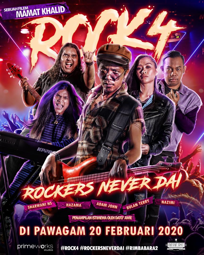 Filem Rock 4: Rockers Never Dai Mula Ditayangkan Hari Ini