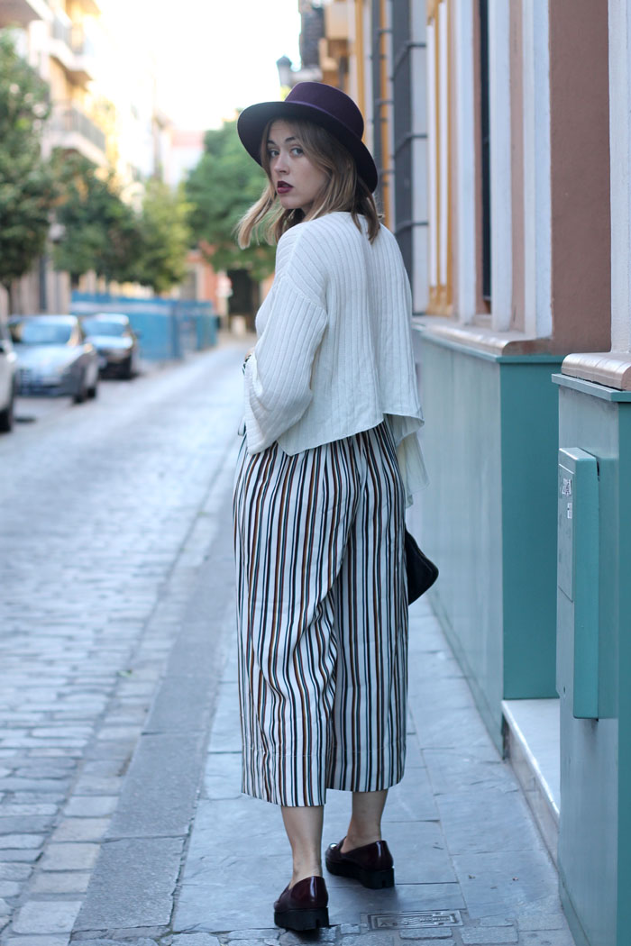 Toks: Striped culottes