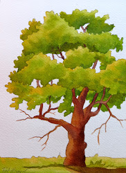 watercolor trees painted tree painting techniques watercolour paint leaves background technique tutorial prism autumn salt artists underpainting negative orange using