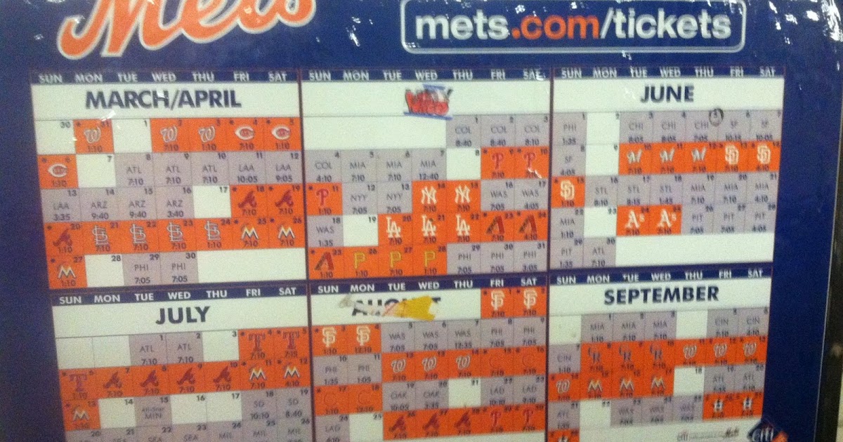 Converted Mets Fan: Pocket Schedule