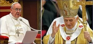 Bergoglio y Ratzinger