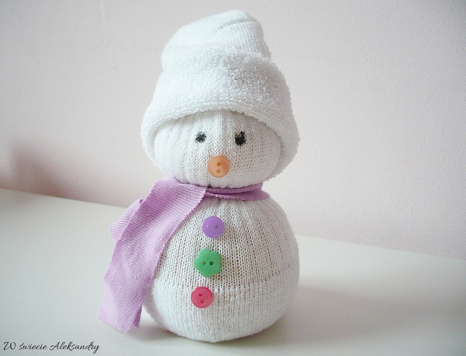 Swiat Aleksandry Diy Skarpetkowy Balwanek