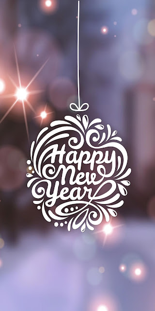 Lettering wallpaper for iPhone Happy New Year