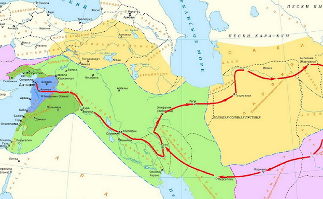 Восточный поход Антиоха III Великого,  212–205 гг. до н.э. commons.wikimedia.org