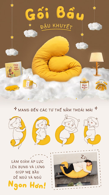 [A159] Đau lưng nên mua gối bầu Đậu Khuyết nào tốt nhất?