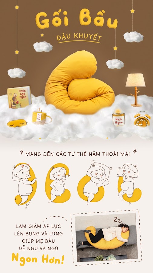 [A159] Gối Đậu Khuyết: Hơn 500.000 mẹ bầu tại Việt Nam yêu thích.