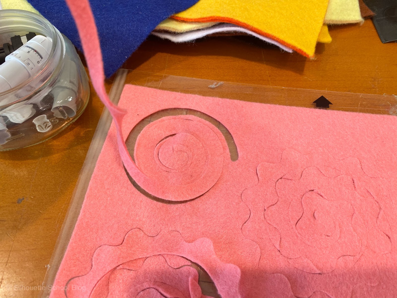 Cutting Felt with Silhouette CAMEO Hack to Keep Your Cutting Mat Clean