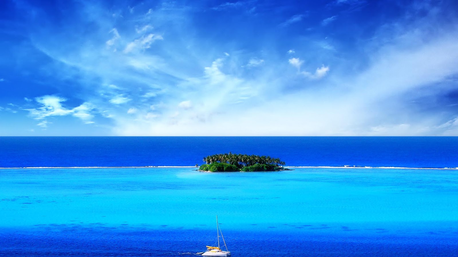 Blue Island Full HD Desktop Wallpapers 1080p