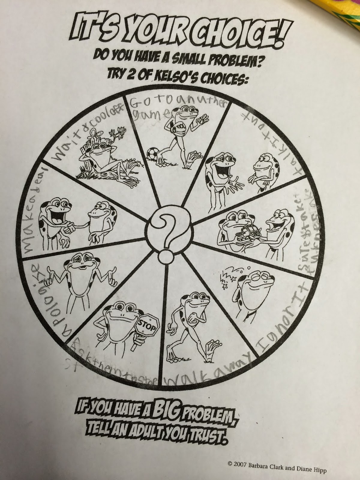 Ms. Sepp's Counselor Corner Kelso's Choices!