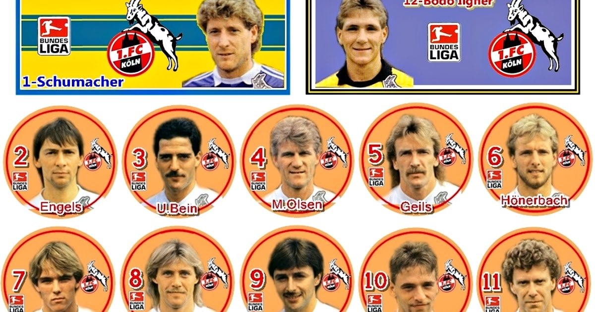 11 Em Ação 1.FC KÖLN 1987 ALEMANHA