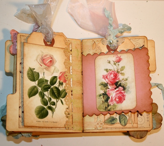 Shabby Beautiful Scrapbooking: Shabby Garden fairy Mini File Folder Album
