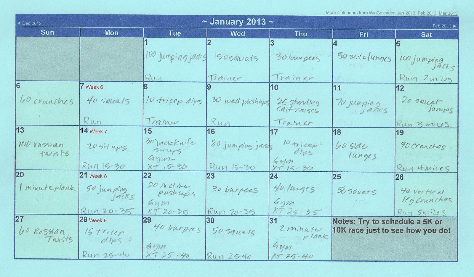 Mom Taxi Julie December Progress Pictures, January Goals