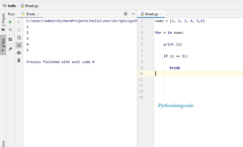 Break Statement | Python - Break Statement |control statements | Python ...