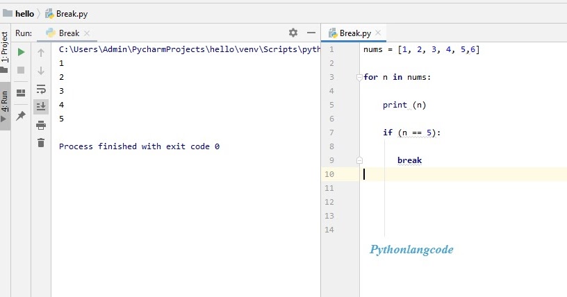 Break Statement | Python - Break Statement |control statements | Python ...