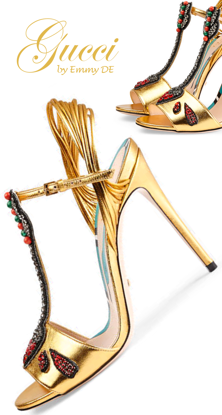 Brilliant Luxury: ♦Golden Gucci Sandals