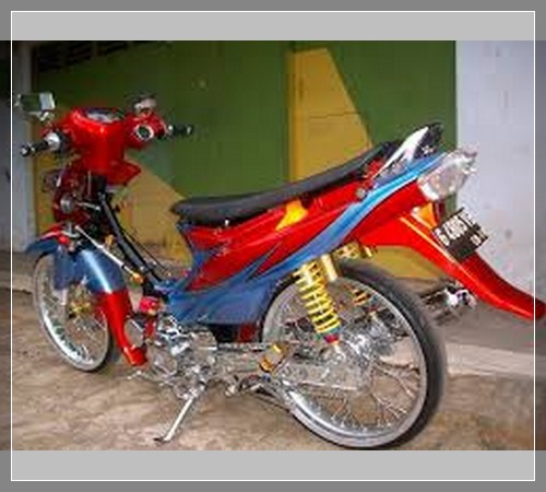Gambar Modifikasi Shogun Kebo 110 Trail Road Race Ceper Terkeren 2020