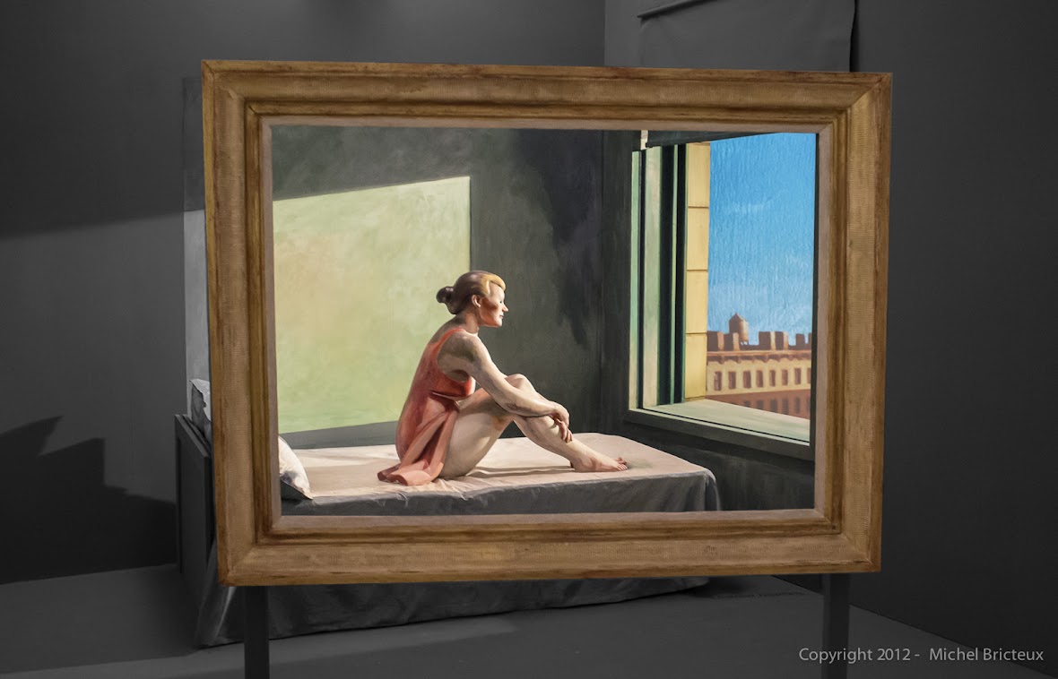 Edward Hopper's Morning Sun - revisited by American Cinematographer Ed Lachman - Installation Museo