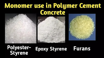 monomer use in polymer concrete