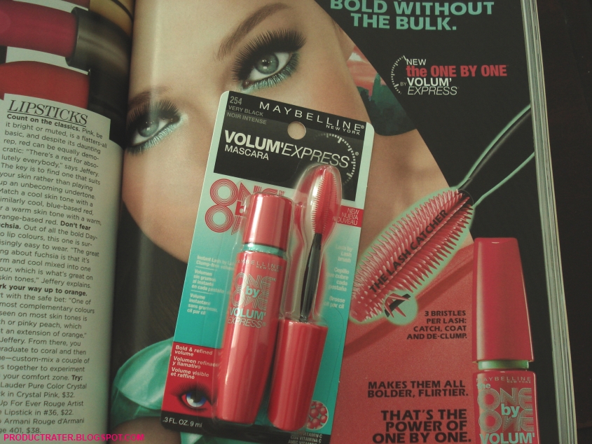 Productrater! Review Maybelline One By One Mascara
