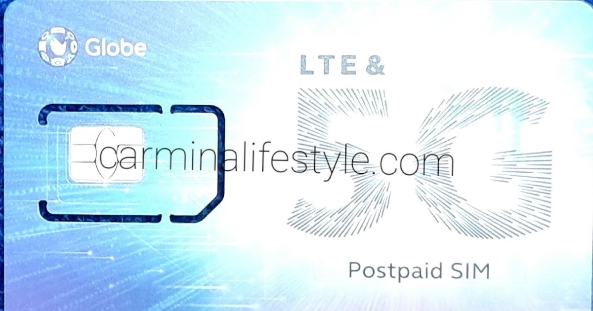 Tips Reactive New 5G Postpaid Sim Card from Globe Carrier