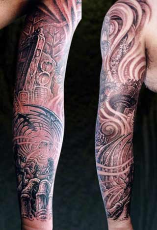 tattoo sleeves for men angels. Arm Sleeve Tattoos for Women-Men