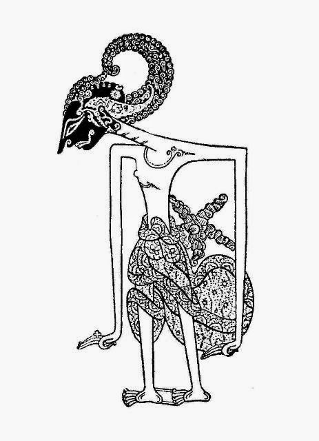 Gambar Mewarnai Wayang Arjuna