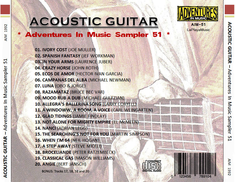 LA PLAYA MUSIC OLDIES ACOUSTIC GUITAR ADVENTURES IN MUSIC SAMPLER