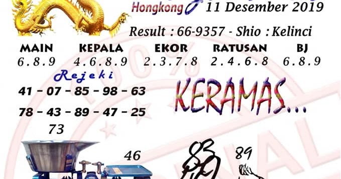 Hongkong Gambar Syair Naga Mas Hari Ini 2019 Info