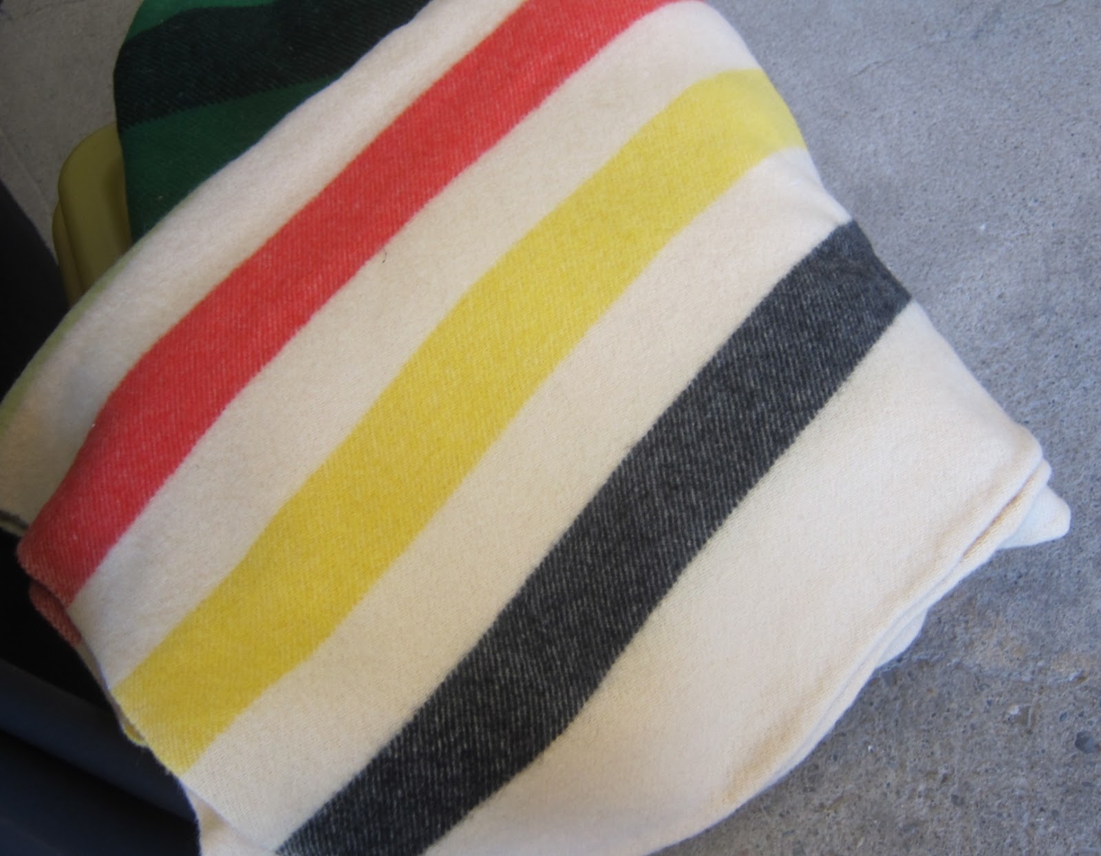 A Passion for Vintage Textiles Hudson's Bay blanket