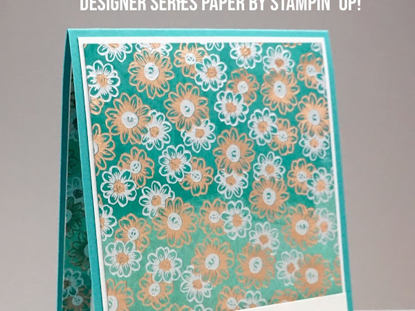 Colour your Flowering Foils Designer Series Paper