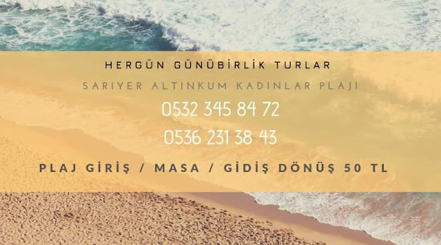 istanbul kadınlara özel sarıyer altınkum plajı