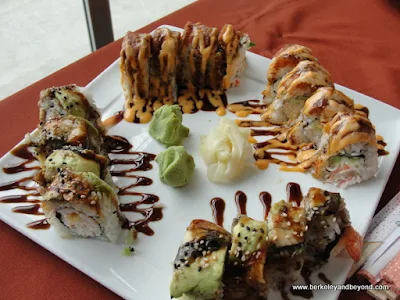 dragon roll at San Pedro Square Market in San Jose, California