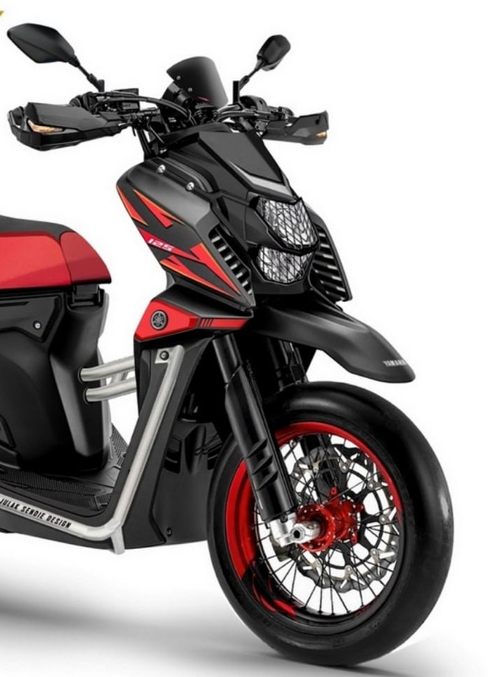 Digital Custom Yamaha XRide 125 Bergaya Supermoto