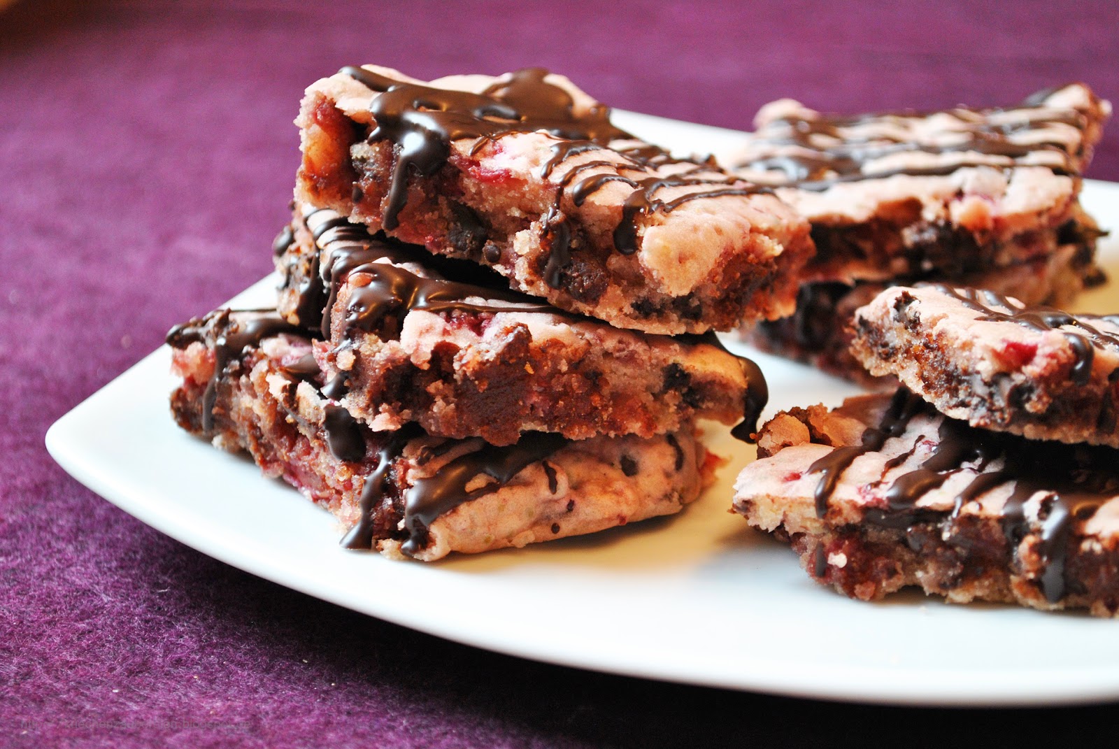 Küchenzaubereien: Kuchen-Cookies mit Schokolade &amp; Kirschen