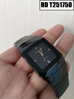  đồng hồ nam dây đá ceramic mặt vuông RD T251750