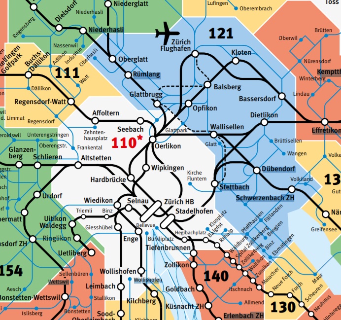 วิธีซื้อตั๋ว 1 Day Pass แบบ Zone ที่ Zurich (ZVV Zone Tickets) วิธีซื้อตั๋ว 1 Day Pass แบบ Zone ที่ Zurich (ZVV Zone Tickets)